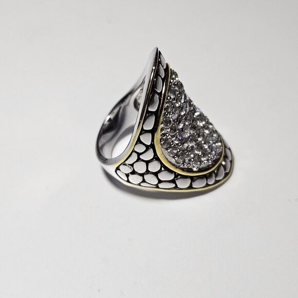 *Sale* Hampton Gems Crystal Oval Ring Size 6 - Picture 10 of 11